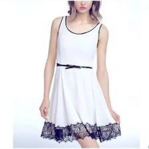 Express Black and White Dress